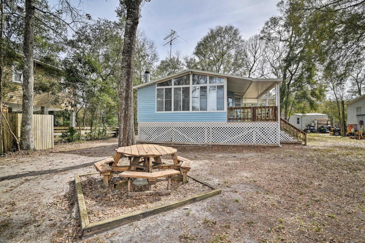 Fishing Paradise With Deck On Suwannee River Branford Bagian luar foto