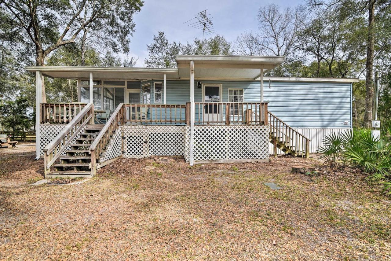 Fishing Paradise With Deck On Suwannee River Branford Bagian luar foto