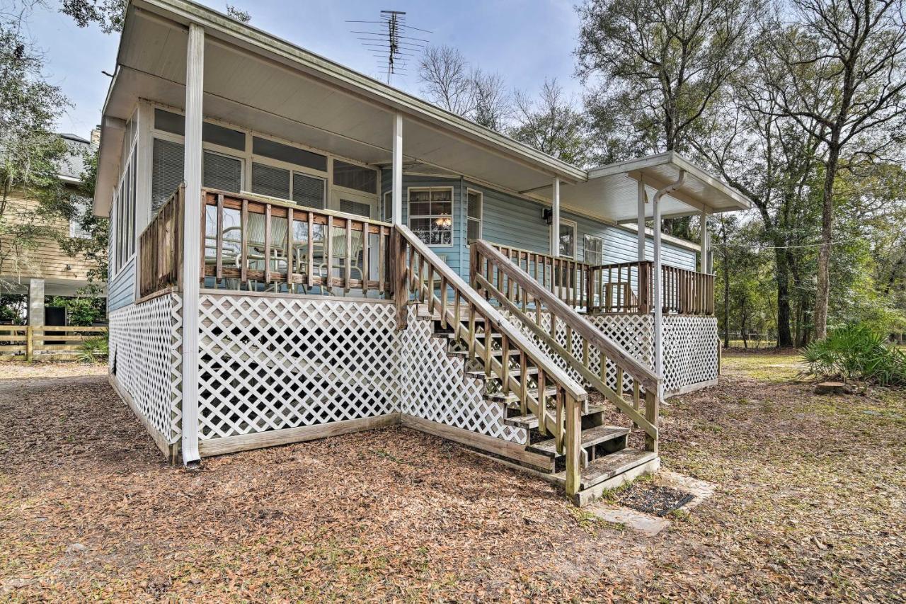 Fishing Paradise With Deck On Suwannee River Branford Bagian luar foto